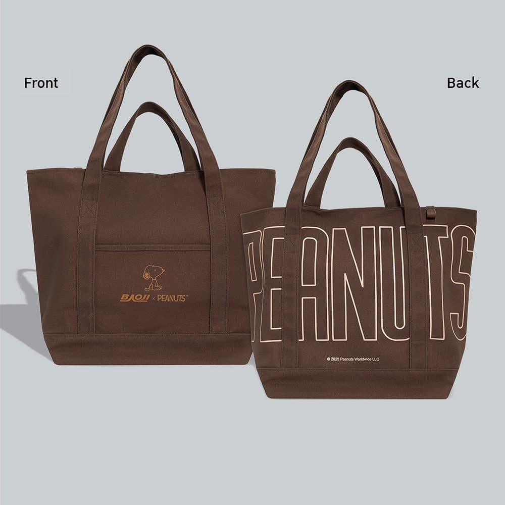 BAOJI x PEANUTS Totebag  004 Classic Brown