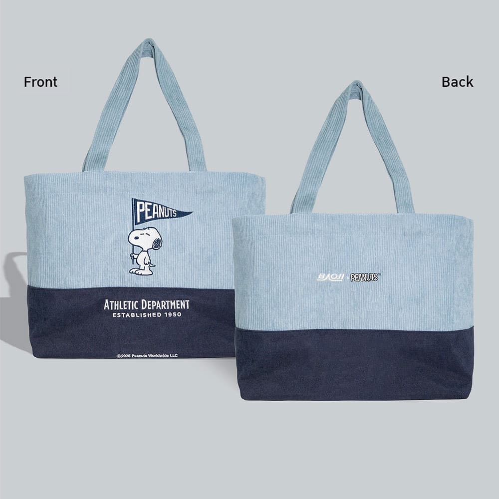 BAOJI x PEANUTS Totebag  005 Snoopy Cheer Flag