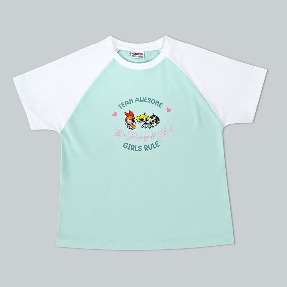 BAOJI x POWERPUFF GIRLS Ringer tees T-Shirt001