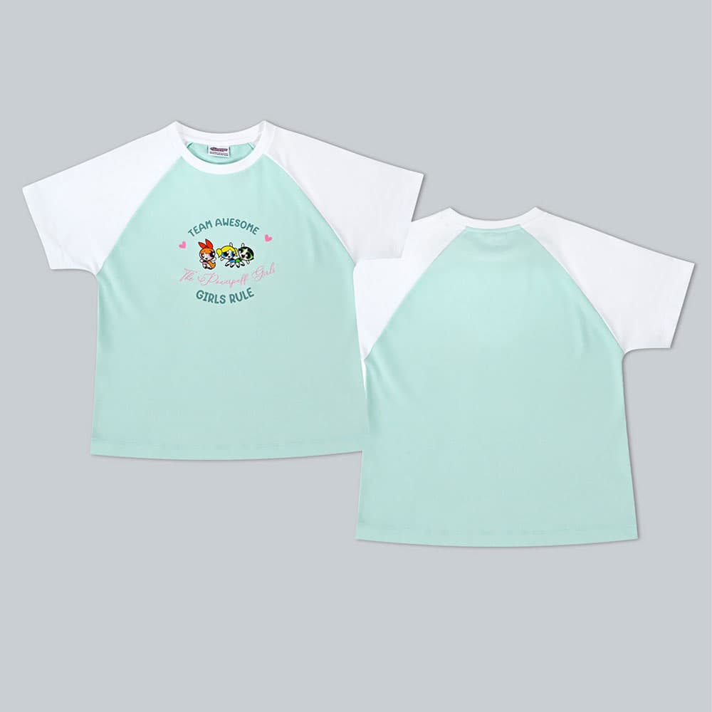 BAOJI x POWERPUFF GIRLS Raglan T-Shirt001