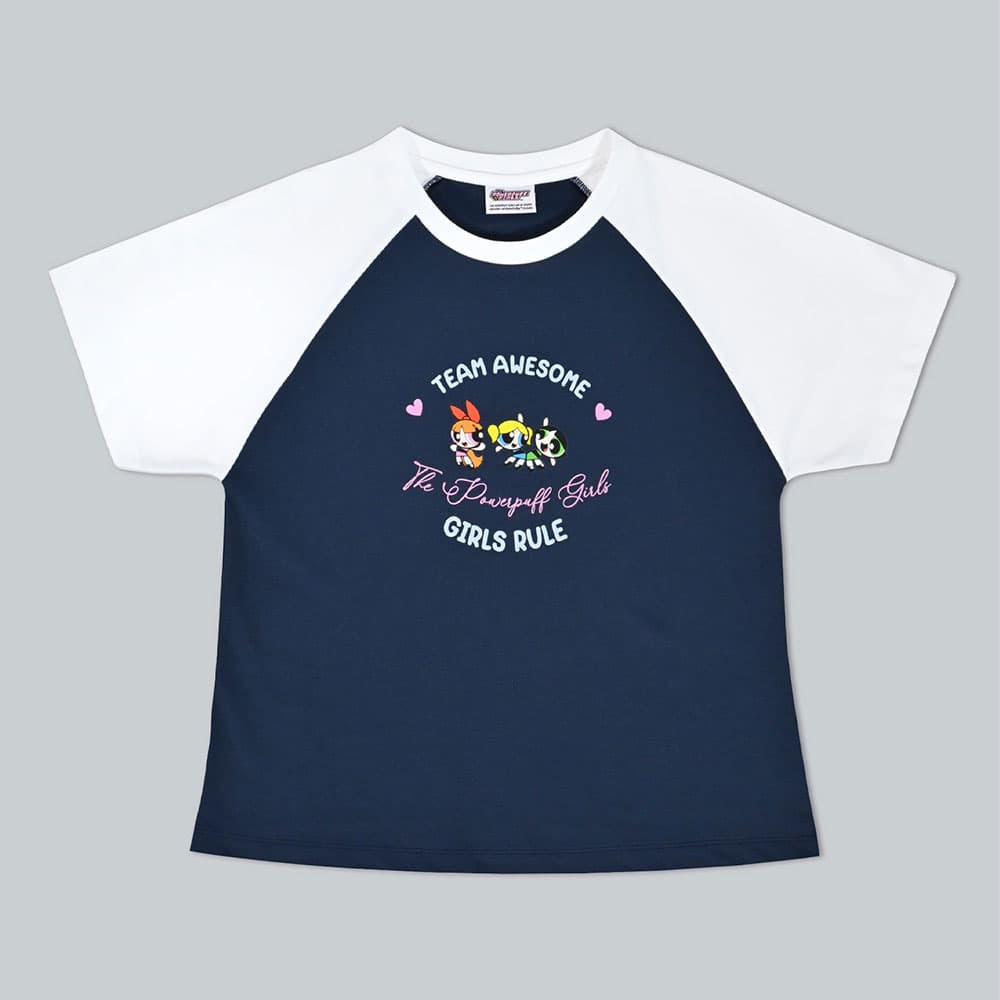 BAOJI x POWERPUFF GIRLS Raglan T-Shirt001