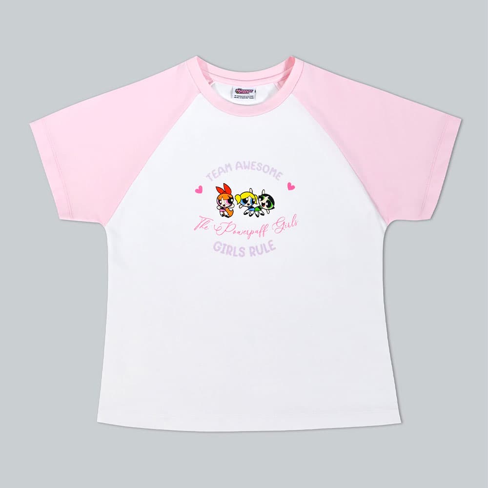 BAOJI x POWERPUFF GIRLS Raglan T-Shirt001