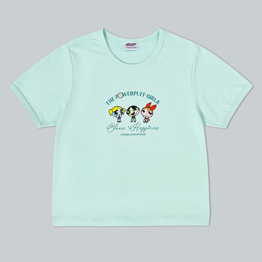 BAOJI x POWERPUFF GIRLS Ringer tees T-Shirt002