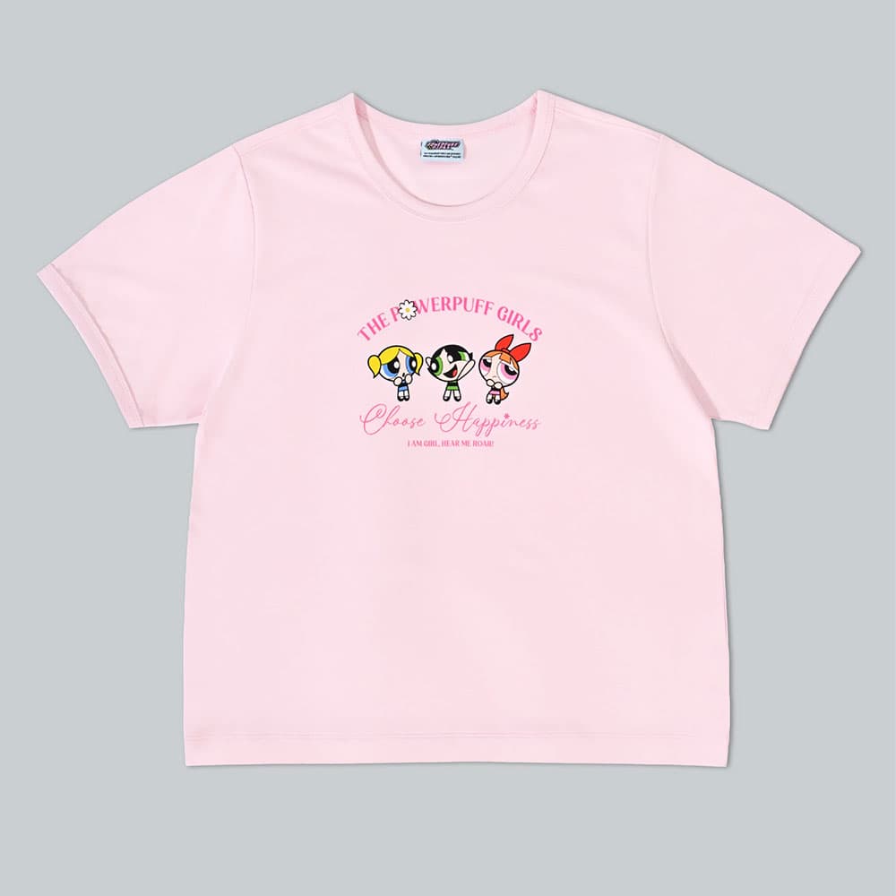 BAOJI x POWERPUFF GIRLS Ringer tees T-Shirt002