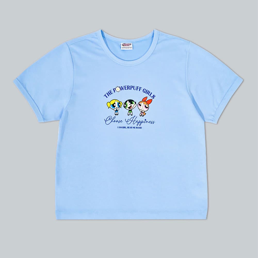 BAOJI x POWERPUFF GIRLS Ringer tees T-Shirt002