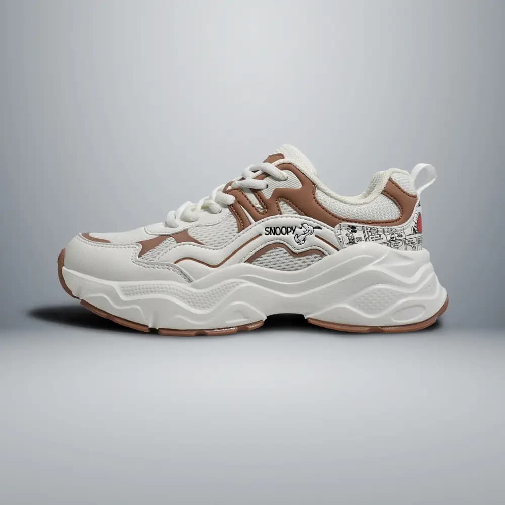 บาโอจิ รองเท้าผ้าใบผู้หญิง รุ่น BAOJI x PEANUTS Shoes 002 Comic Court