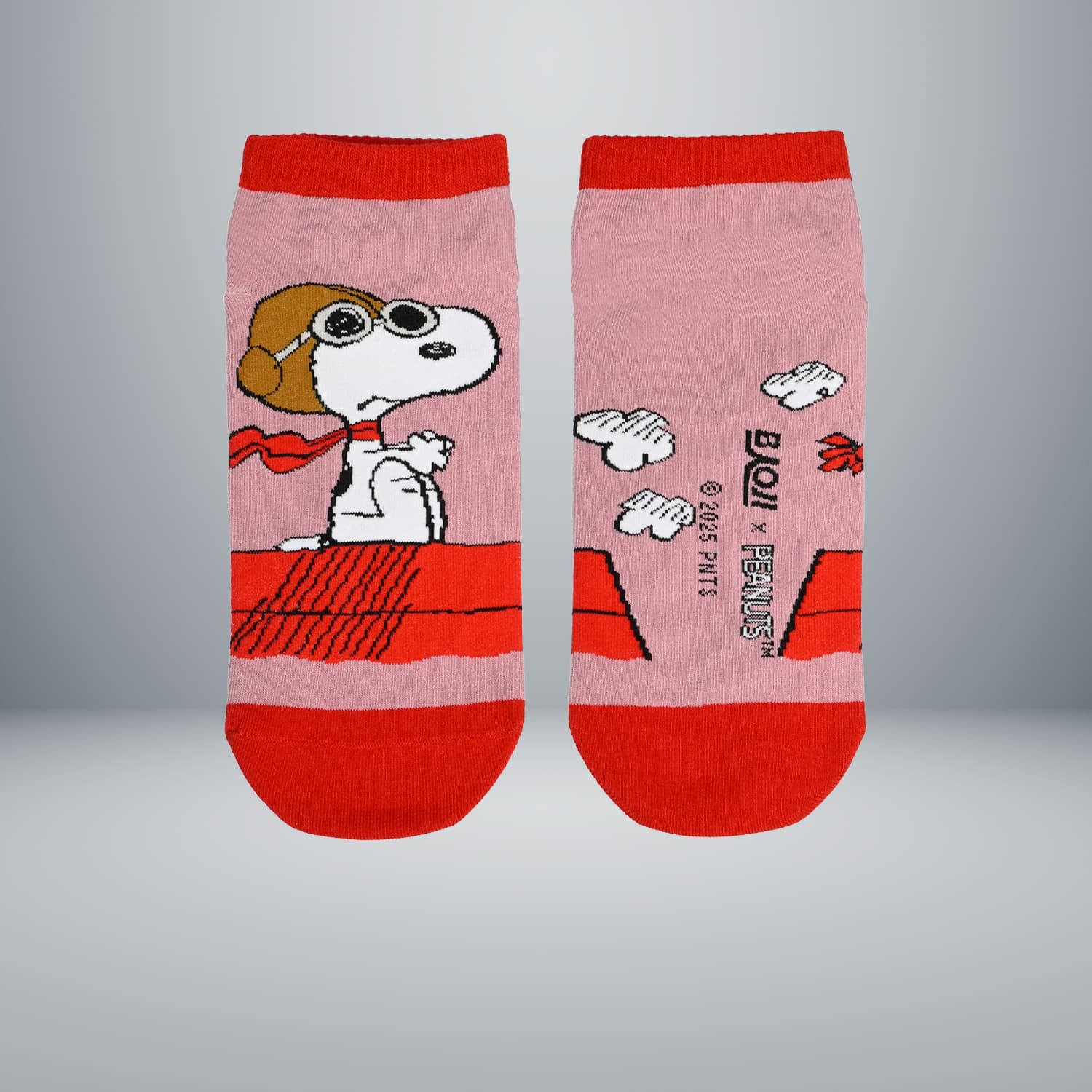 BAOJI x PEANUTS Ankle Socks 004 Snoopy Flying Ace
