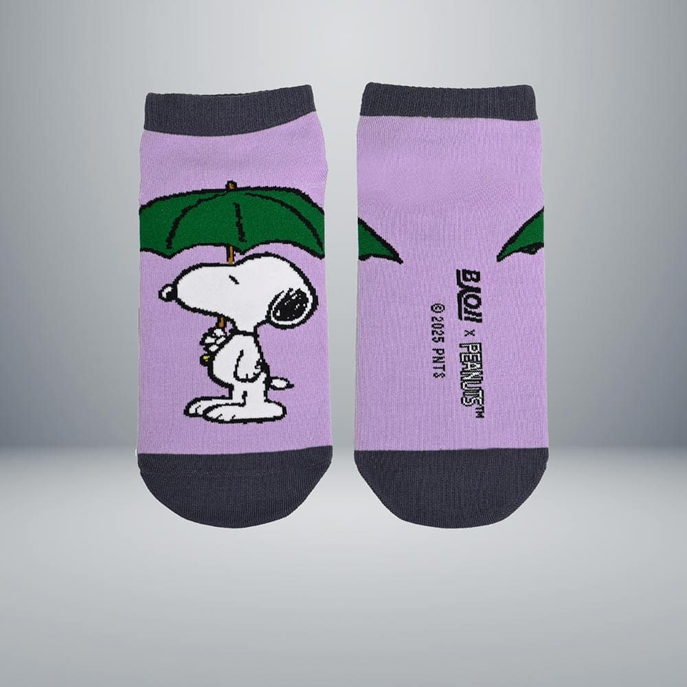 BAOJI x PEANUTS Ankle Socks 009 Rainy Snoopy